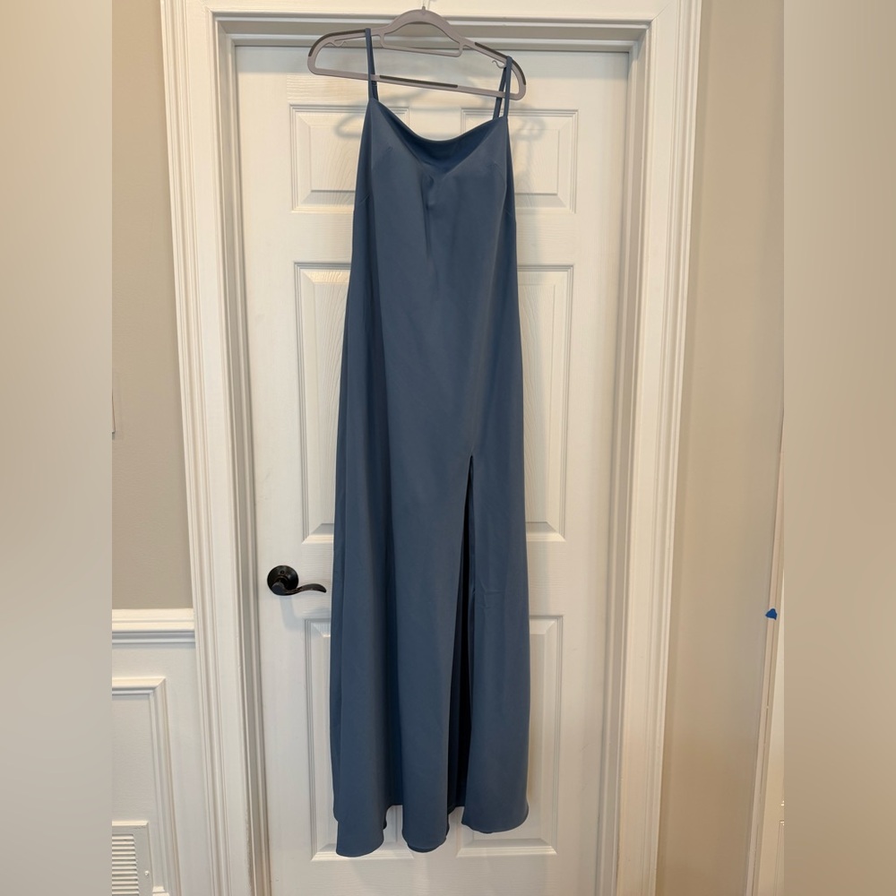 Revelry Dusty Blue Maxi Dress